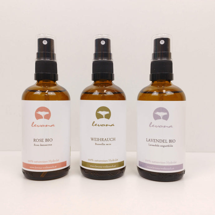 Hydrolate im 3er Set - Weihrauch | Rose | Lavendel